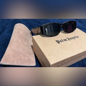 Gently used black palm Angels sunglasses unisex